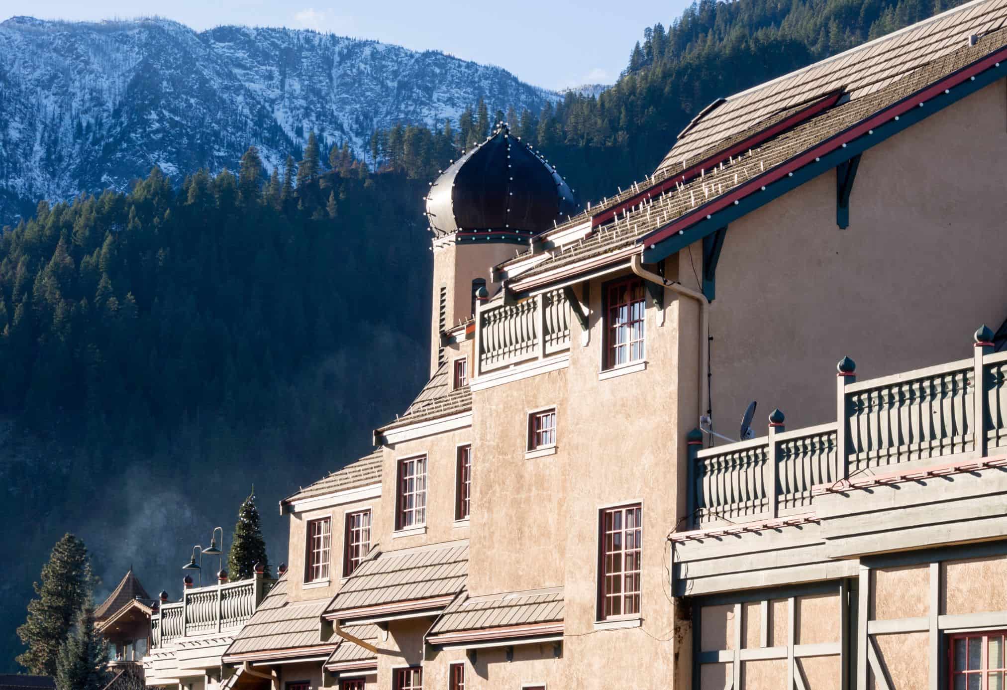 One of the historic buildings in Leavenworth, Washington.