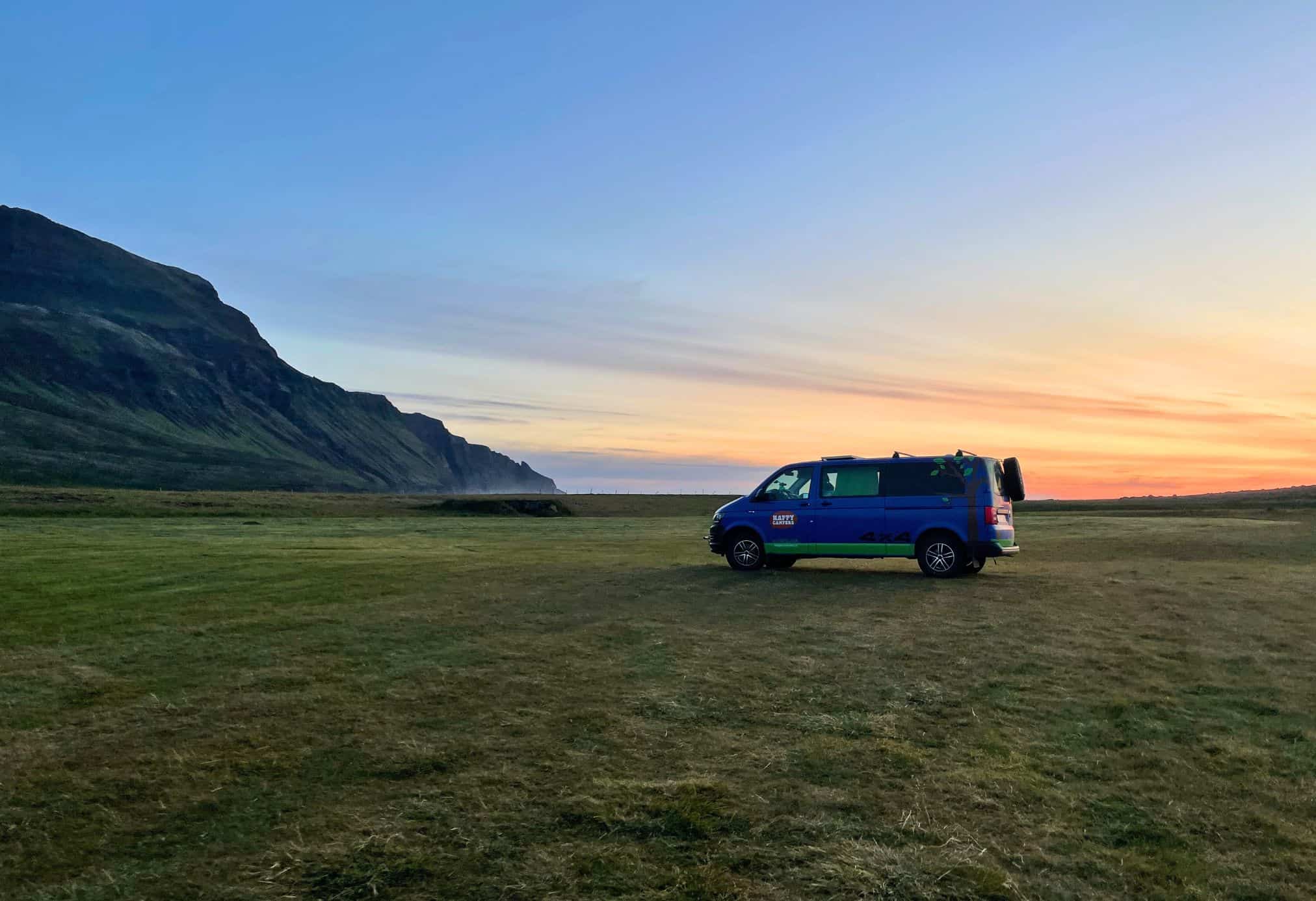 Renting a van from HappyCampers in Iceland is a must for those who are looking for a road trip adventure in Iceland.