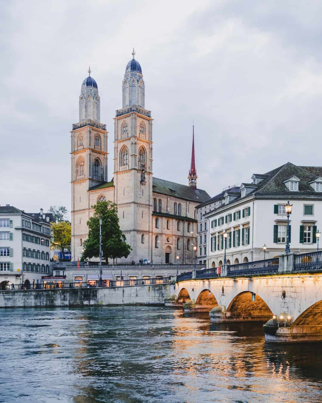 Many hotels in Zurich, Switzerland have beautiful views of the river and lake. There are a variety of hotels that are perfect to stay in while visiting Zurich.
