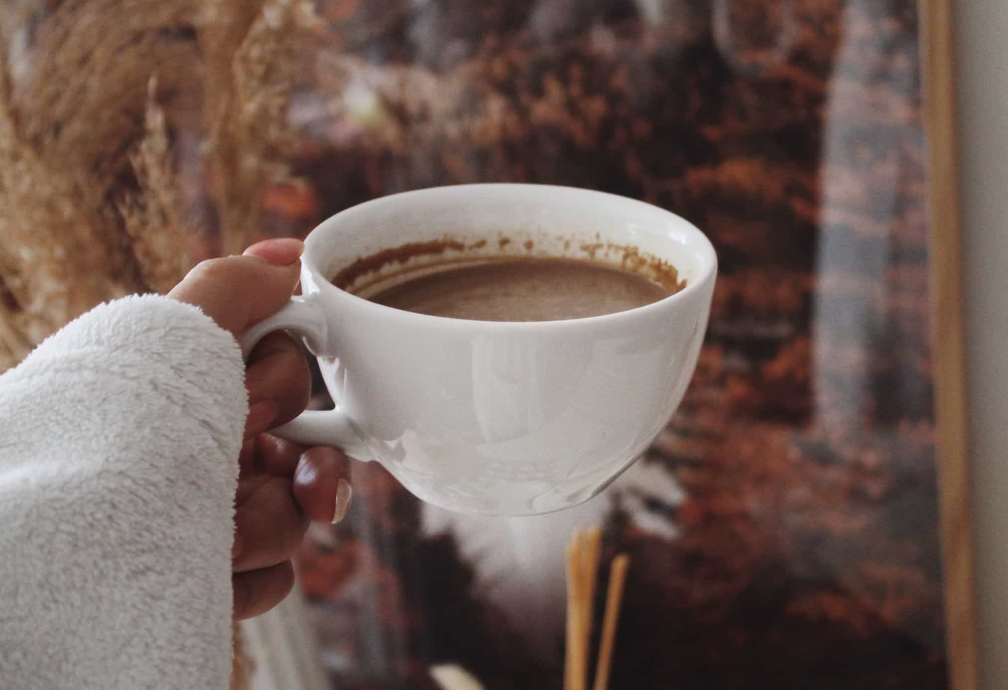 A warm cup of coffee is a great way to start or end the day while visiting Switzerland in the winter.
