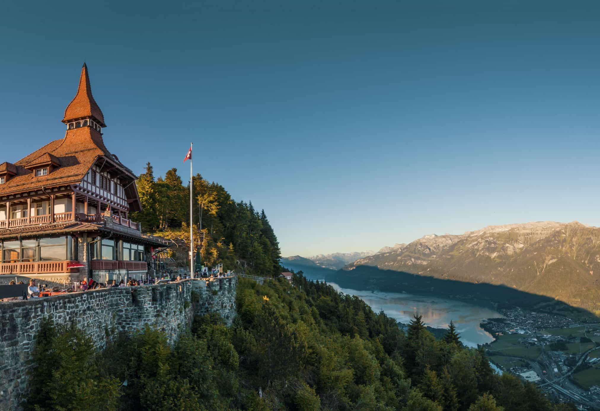 Harder Kulm in Interlaken is one of the best viewpoints of the ccity and is commonly known as Interlaken's own balcony.
