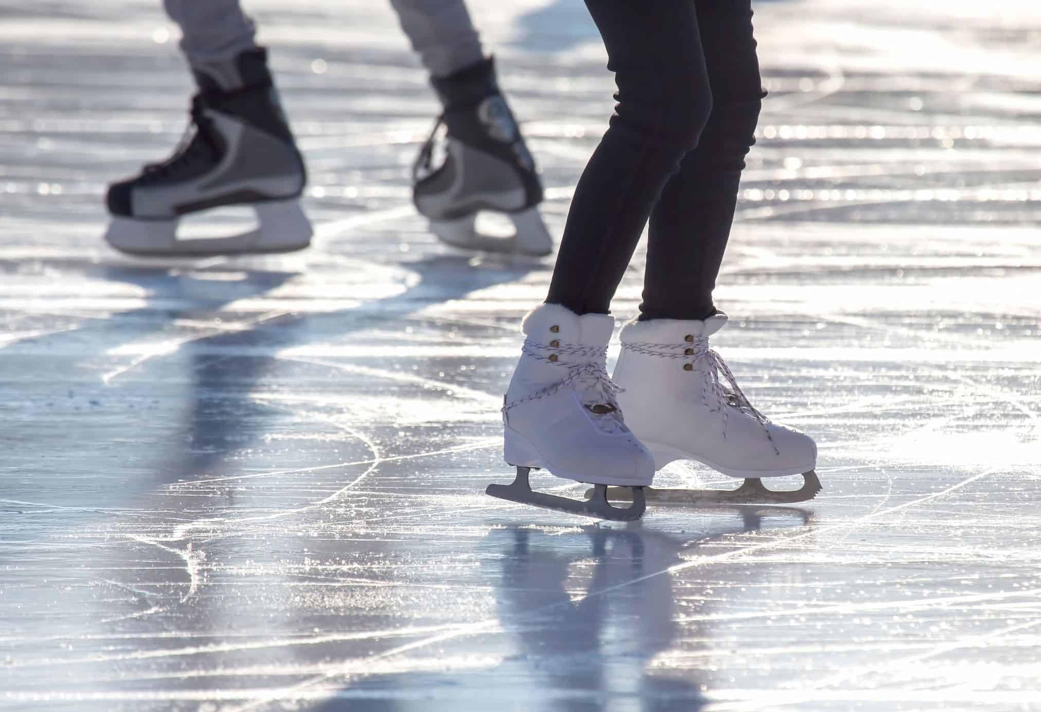 A magical experience in Switzerland is going ice skating on the natural ice rink on Lake Brienz.